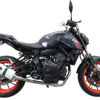 GPR exhaust compatible with  Yamaha FZ-7 MT07 2021-2024, Albus Evo4, Full system exhaust including removable db killer and catalyst, EPA-compliant 
