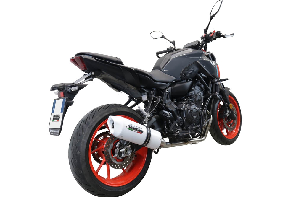 GPR exhaust compatible with  Yamaha FZ-7 MT07 2021-2024, Albus Evo4, Full system exhaust including removable db killer and catalyst, EPA-compliant 