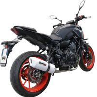 GPR exhaust compatible with  Yamaha FZ-7 MT07 2021-2024, Albus Evo4, Full system exhaust including removable db killer and catalyst, EPA-compliant 