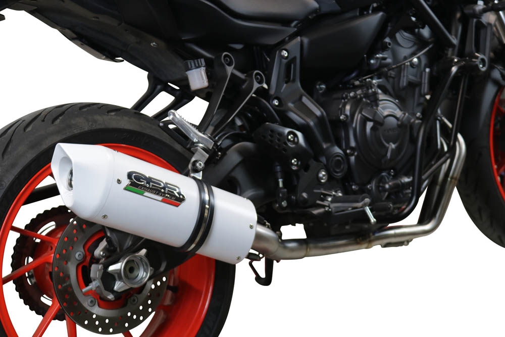 GPR exhaust compatible with  Yamaha FZ-7 MT07 2021-2024, Albus Evo4, Full system exhaust including removable db killer and catalyst, EPA-compliant 