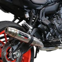 Pot echappement compatible avec Yamaha Mt-07 2014-2016, Deeptone Inox, Pot echappement racing, ligne complet, fourni avec collecteur spécifique, article sans homologation 
