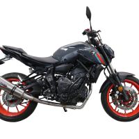 GPR exhaust compatible with  Yamaha FZ-7 MT07 2021-2024, New Grand Prix Evo Titanium, Full system exhaust including removable db killer and catalyst, EPA-compliant 
