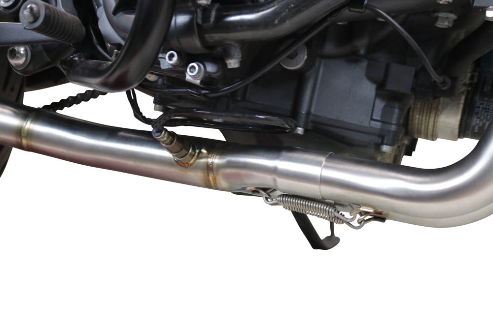 Pot echappement compatible avec Yamaha Mt-07 2021-2024, M3 Poppy , Pot échappement complet, non légal pour les pays de l'UE, avec db killer amovible 
