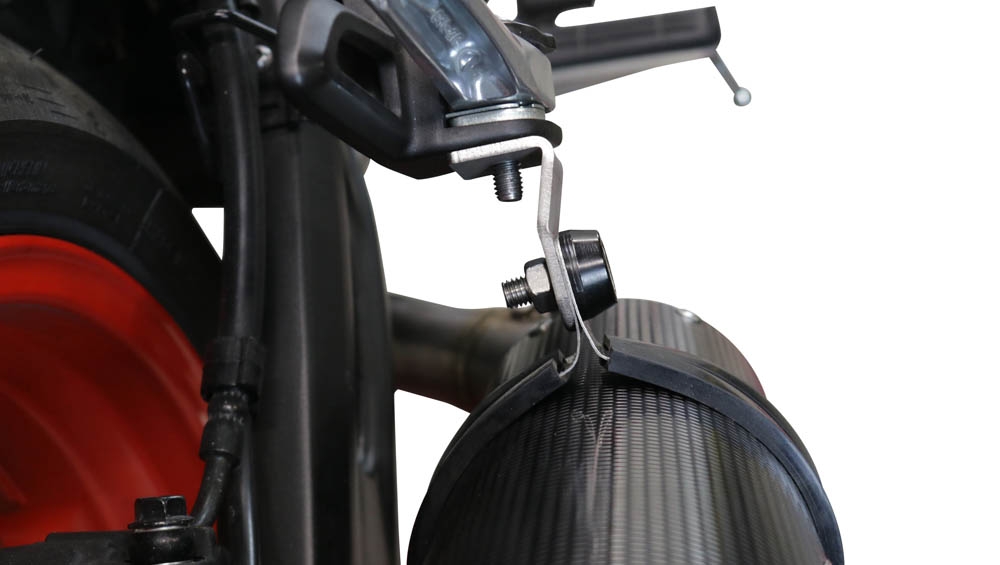 Pot echappement compatible avec Yamaha Mt-07 2021-2024, M3 Poppy , Pot échappement complet, non légal pour les pays de l'UE, avec db killer amovible 