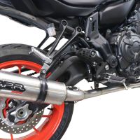 Pot echappement compatible avec Yamaha Mt-07 2021-2024, M3 Inox , Pot échappement complet, non légal pour les pays de l'UE, avec db killer amovible 