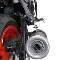 Pot echappement compatible avec Yamaha Mt-07 2021-2024, M3 Poppy , Pot échappement complet, non légal pour les pays de l'UE, avec db killer amovible 