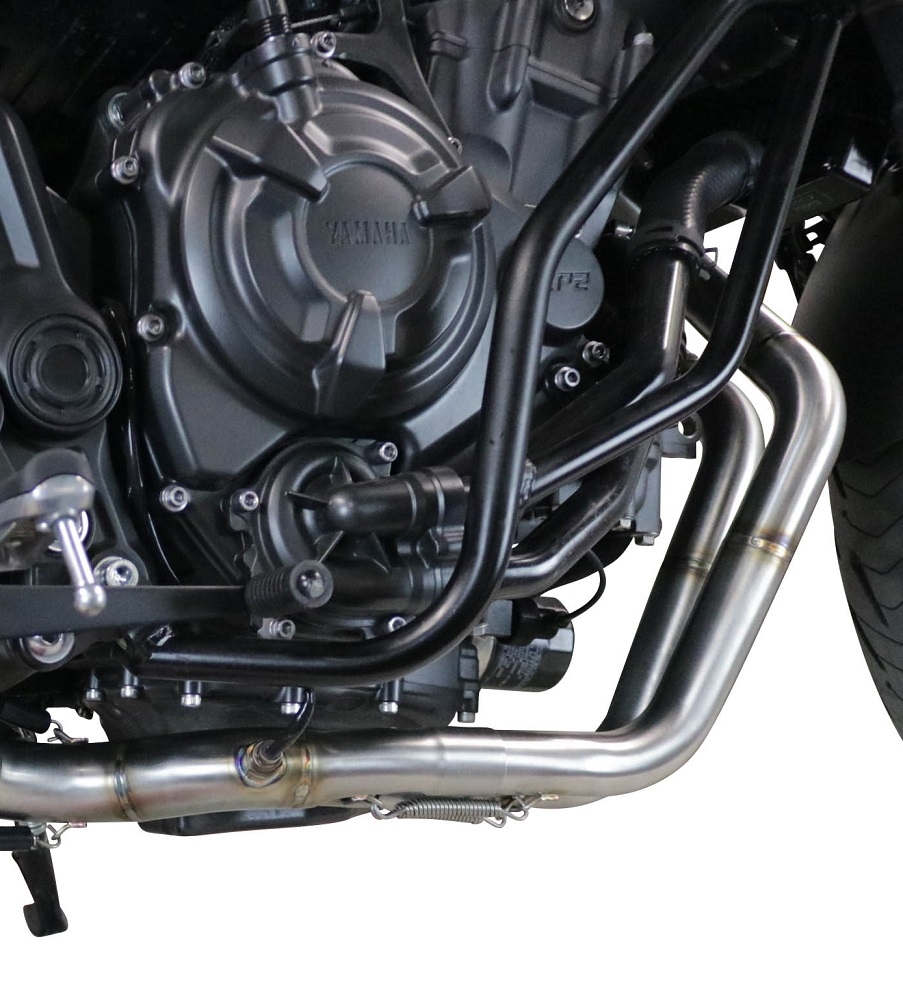 Pot echappement compatible avec Yamaha Xsr 700 2021-2024, M3 Inox , Pot échappement complet, non légal pour les pays de l'UE, avec db killer amovible 