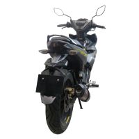 Pot echappement compatible avec Yamaha Sniper 150 2021-2022, Furore Nero, Pot d'échappement complet racing, compris de collecteur et db killer amovible, sans homologation 