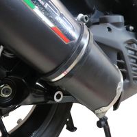Pot echappement compatible avec Yamaha Aerox 155 2021-2022, Furore Nero, Pot d'échappement complet racing, compris de collecteur et db killer amovible, sans homologation 