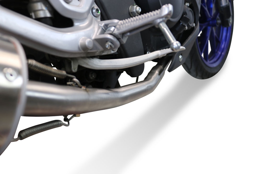 Pot echappement compatible avec Yamaha Mt 125 2021-2025, Albus Ceramic, Pot échappement complet, non légal pour les pays de l'UE, avec db killer amovible 