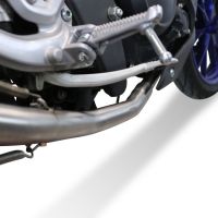 Pot echappement compatible avec Yamaha Mt 125 2021-2025, Albus Ceramic, Pot échappement complet, non légal pour les pays de l'UE, avec db killer amovible 