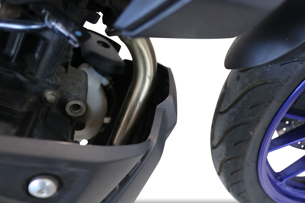 Pot echappement compatible avec Yamaha Mt 125 2021-2025, Albus Ceramic, Pot échappement complet, non légal pour les pays de l'UE, avec db killer amovible 