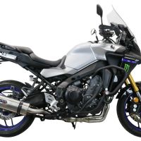 GPR exhaust compatible with  Yamaha Tracer 9 2021-2024, Dual Inox, Full system exhaust including removable db killer and catalyst, EPA-compliant 