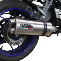 GPR exhaust compatible with  Yamaha Tracer 9 2021-2024, Dual Inox, Full system exhaust including removable db killer and catalyst, EPA-compliant 