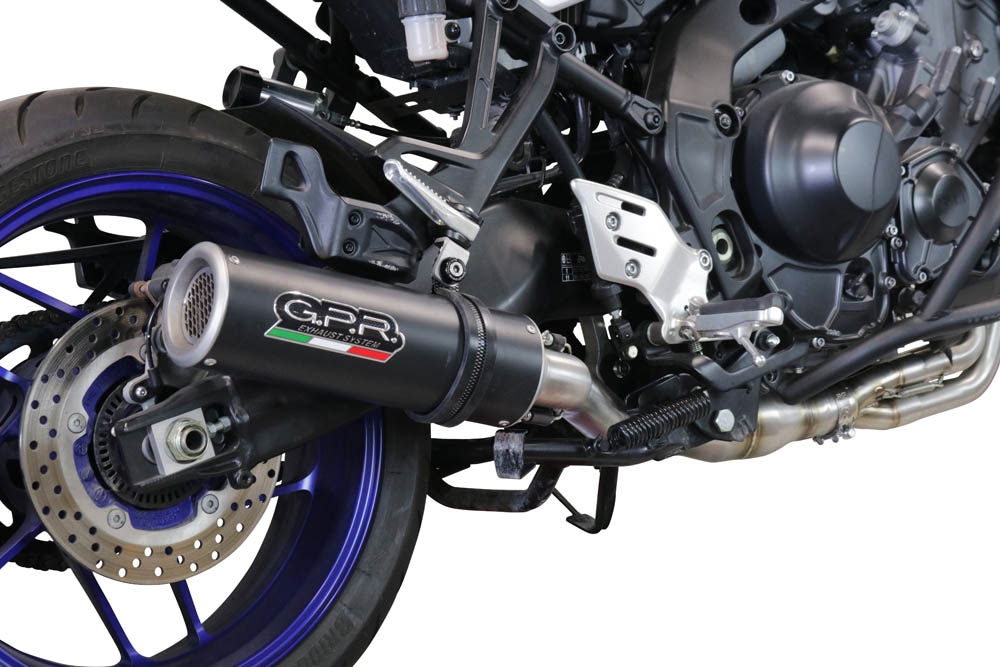 YamahaTracer 920212024M3 Black TitaniumPot échappement complet, non légal pour les pays de l'UE, avec db killer amovible