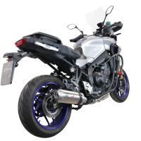 GPR exhaust compatible with  Yamaha Tracer 9 2021-2024, Satinox , Full system exhaust including removable db killer and catalyst, EPA-compliant 