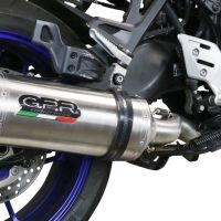 GPR exhaust compatible with  Yamaha Tracer 9 2021-2024, Satinox , Full system exhaust including removable db killer and catalyst, EPA-compliant 