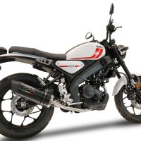 Pot echappement compatible avec Yamaha XSR 125 2021-2025, Furore Poppy, Pot échappement complet, non légal pour les pays de l'UE, avec db killer amovible 