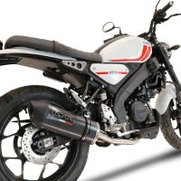 Pot echappement compatible avec Yamaha XSR 125 2021-2025, Furore Poppy, Pot échappement complet, non légal pour les pays de l'UE, avec db killer amovible 