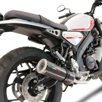 Pot echappement compatible avec Yamaha XSR 125 2021-2025, M3 Poppy , Pot échappement complet, non légal pour les pays de l'UE, avec db killer amovible 