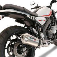 Pot echappement compatible avec Yamaha XSR 125 2021-2025, Satinox , Pot échappement complet, non légal pour les pays de l'UE, avec db killer amovible 