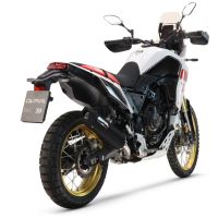 Pot echappement compatible avec Yamaha Tenere 700 2019-2020, Furore Evo4 Nero, Échappement légal, homologué,silencieux avec db killer amovible et tuyau de liaison spécifique 