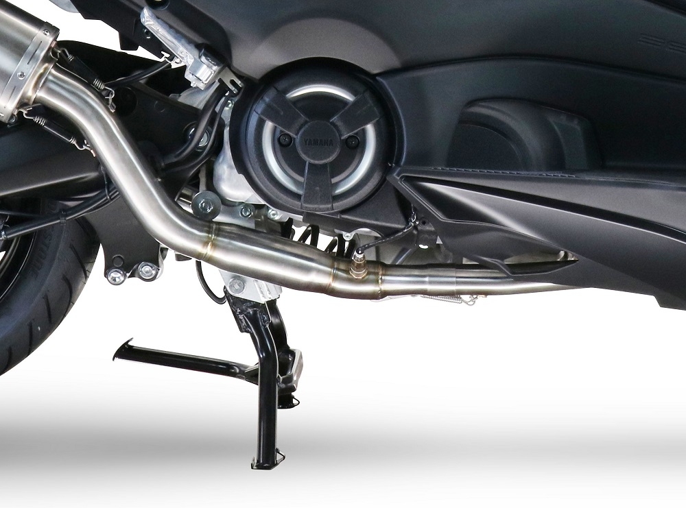Pot echappement compatible avec Yamaha T-Max 560 2020-2021, Satinox , Pot échappement complet, non légal pour les pays de l'UE, avec db killer amovible 