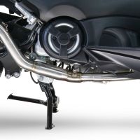 Pot echappement compatible avec Yamaha T-Max 560 2020-2021, Satinox , Pot échappement complet, non légal pour les pays de l'UE, avec db killer amovible 