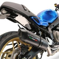 Pot echappement compatible avec Yamaha XSR900 2022-2024, Furore Evo4 Nero, Pot échappement complet, non légal pour les pays de l'UE, avec db killer amovible 