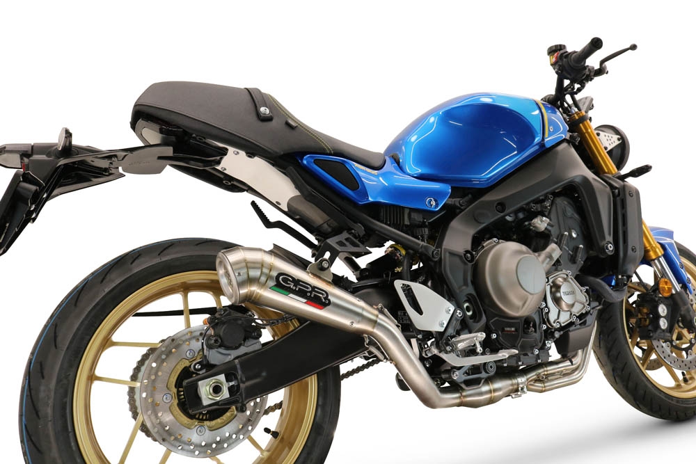 Pot echappement compatible avec Yamaha XSR900 2022-2024, Powercone Evo, Pot échappement complet, non légal pour les pays de l'UE, avec db killer amovible 