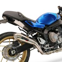 Pot echappement compatible avec Yamaha XSR900 2022-2024, Powercone Evo, Pot échappement complet, non légal pour les pays de l'UE, avec db killer amovible 