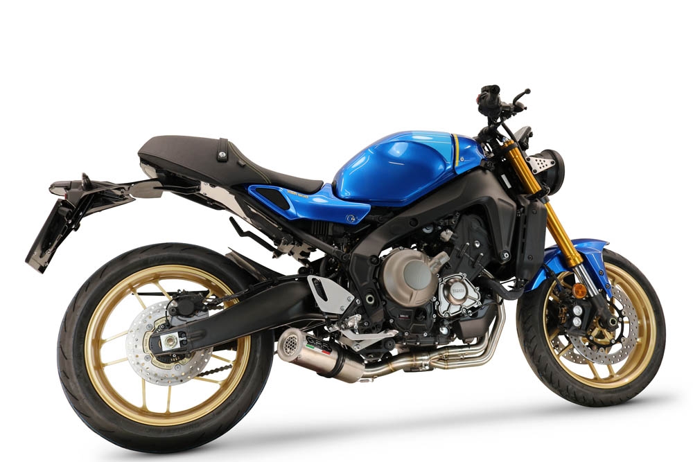 Pot echappement compatible avec Yamaha XSR900 2022-2024, M3 Inox , Pot échappement complet, non légal pour les pays de l'UE, avec db killer amovible 