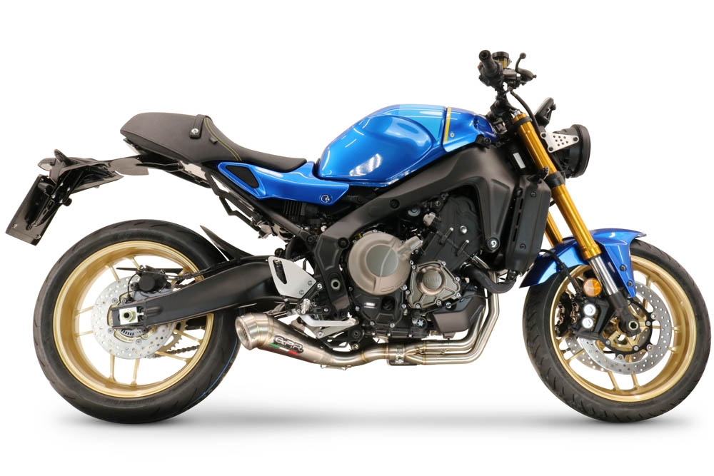 Pot echappement compatible avec Yamaha XSR900 2022-2024, Powercone Evo, Pot échappement complet, non légal pour les pays de l'UE, avec db killer amovible 