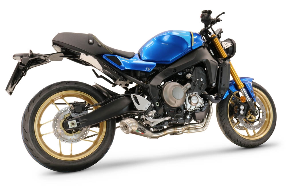 Pot echappement compatible avec Yamaha XSR900 2022-2024, Powercone Evo, Pot échappement complet, non légal pour les pays de l'UE, avec db killer amovible 