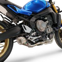 Pot echappement compatible avec Yamaha XSR900 2022-2024, Powercone Evo, Pot échappement complet, non légal pour les pays de l'UE, avec db killer amovible 