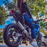 Pot echappement compatible avec Kawasaki Z 125 2021-2024, M3 Inox , Échappement légal, homologué,silencieux avec db killer amovible et tuyau de liaison spécifique 