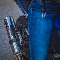 Pot echappement compatible avec Kawasaki Z 125 2021-2024, M3 Inox , Échappement légal, homologué,silencieux avec db killer amovible et tuyau de liaison spécifique 
