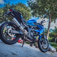 Pot echappement compatible avec Kawasaki Z 125 2021-2024, M3 Inox , Échappement légal, homologué,silencieux avec db killer amovible et tuyau de liaison spécifique 