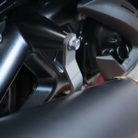Pot echappement compatible avec Zontes M 310 2021-2024, Evo4 Road Inox, Pot échappement complet, non légal pour les pays de l'UE, avec db killer amovible 
