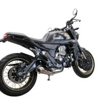 Pot echappement compatible avec Zontes 350 R1 2022-2024, Powercone Evo, Pot échappement complet, non légal pour les pays de l'UE, avec db killer amovible 