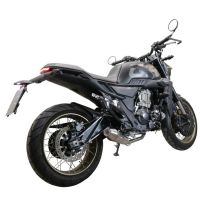 Pot echappement compatible avec Zontes 350 R1 2022-2024, Ultracone, Pot échappement complet, non légal pour les pays de l'UE, avec db killer amovible 