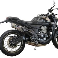 Pot echappement compatible avec Zontes 350 GK 2022-2024, Powercone Evo, Échappement légal, homologué,silencieux avec db killer amovible et tuyau de liaison spécifique 