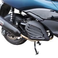 Pot echappement compatible avec Zontes M 125 2022-2024, Pentaroad Black, Pot échappement complet, non légal pour les pays de l'UE, avec db killer amovible 
