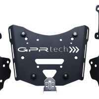 Roof rack GPR TECH compatible with  Zontes E 350 2023/2024 GPR TECH Specific rear rack Top Case ALPITECH 26 LT Rear rack,stainless steel made with 4 anchor points