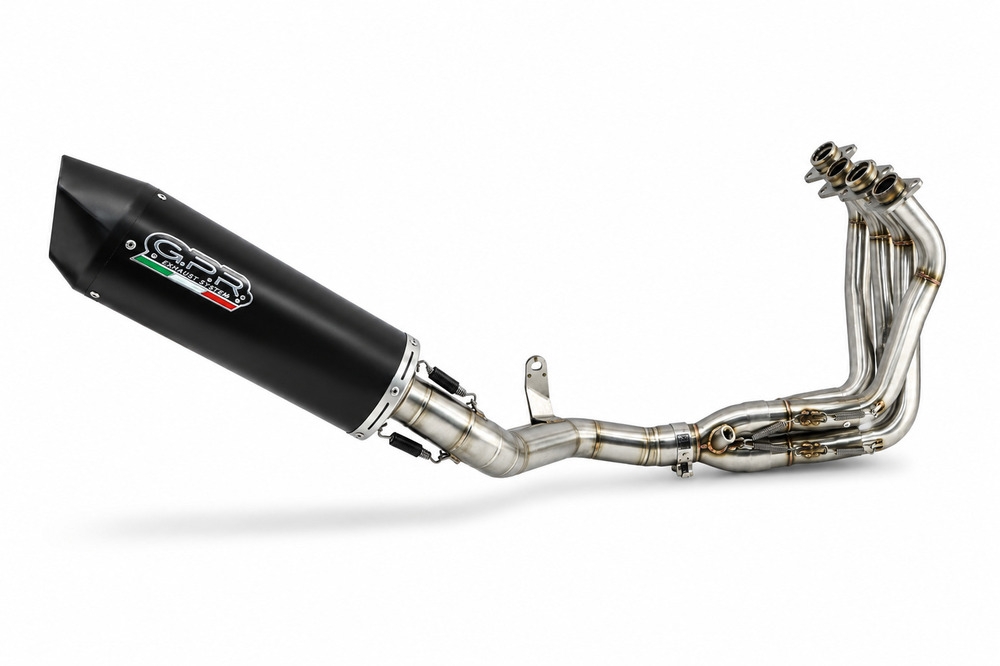 GPR pot echappement compatible avec Suzuki GSX-S950 2021-2025, Furore Nero, Pot d'échappement complet racing, compris de collecteur et db killer amovible, sans homologation 