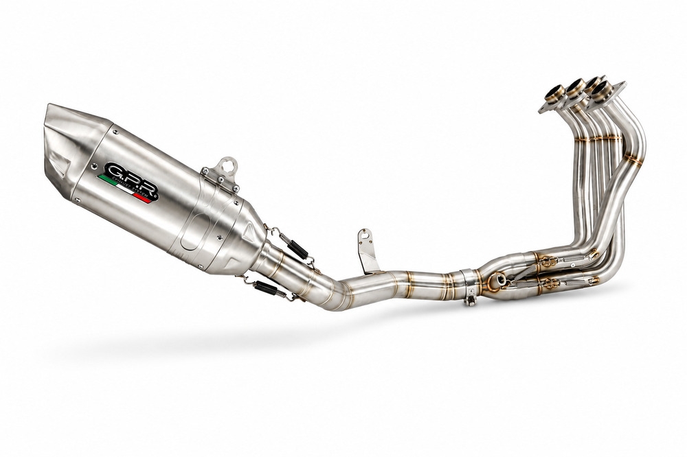 GPR exhaust compatible with Honda CBR1000RR 2017-2019, Furore-X Inox, Full system exhaust including removable db killer and catalyst, EPA-compliant 
