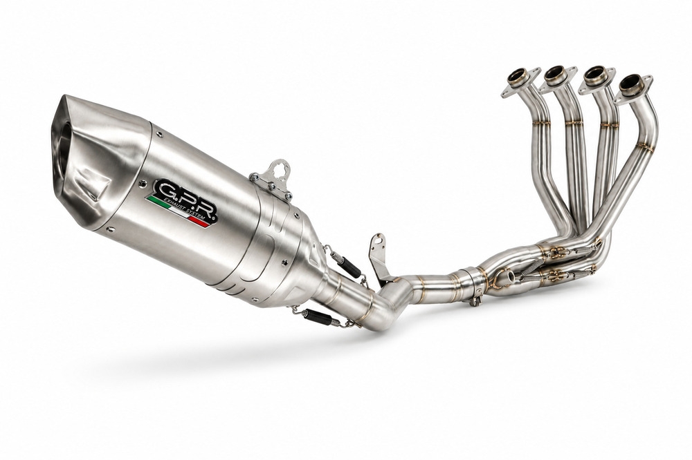 GPR exhaust compatible with Honda CBR1000RR 2017-2019, Furore-X Inox, Full system exhaust including removable db killer and catalyst, EPA-compliant 