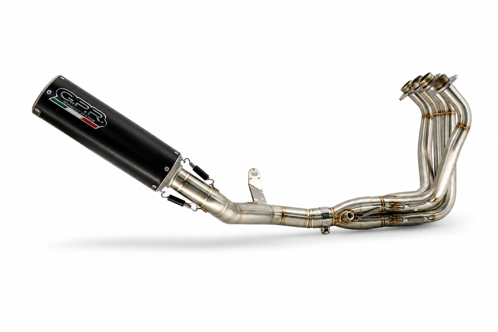 GPR pot echappement compatible avec Suzuki Gsx-S 1000 F 2017-2020, M3 Black Titanium, Homologué et légal, système d'échappement complet avec catalyseur et db killer amovible 