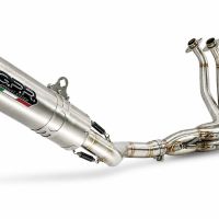 GPR pot echappement compatible avec Bmw S 1000 R -M 2014-2016, M3 Titanium Natural, Homologué et légal, système d'échappement complet, avec db killer amovible 