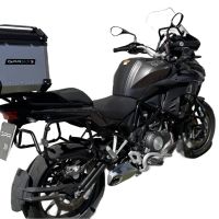 Top case GPR TECH compatible with  Benelli Trk 502 2017/2020 e4 GPR TECH Top case in aluminum, silver color with specific plate included Capacity 45 LT.
